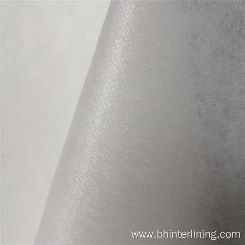 Smooth Elastic Nylon non woven fusible interlining fabric